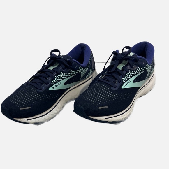 Brooks Ghost 14 Blue Turquoise Running Shoes Women’s Size 10 - Picture 2 of 11